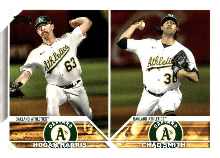 2023 Topps Update Series #US49 Hogan Harris/Chad Smith NM/MT  RC Rookie Athletics 