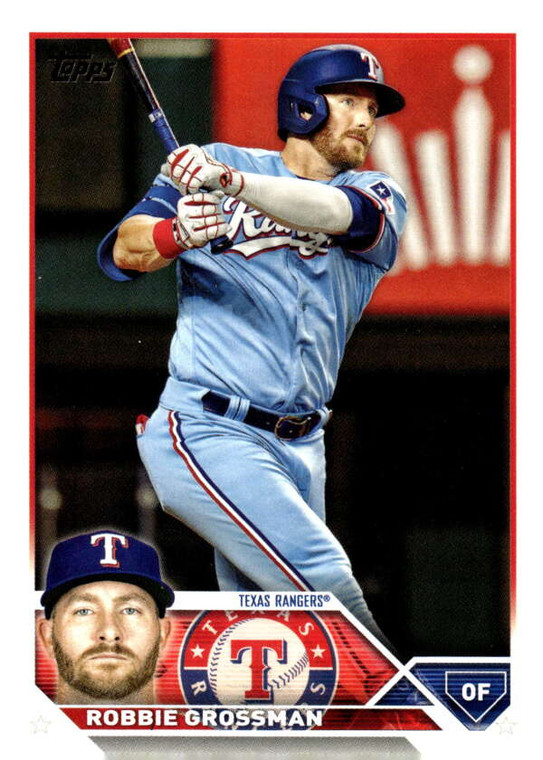 2023 Topps Update Series #US123 Robbie Grossman NM/MT  Texas Rangers 