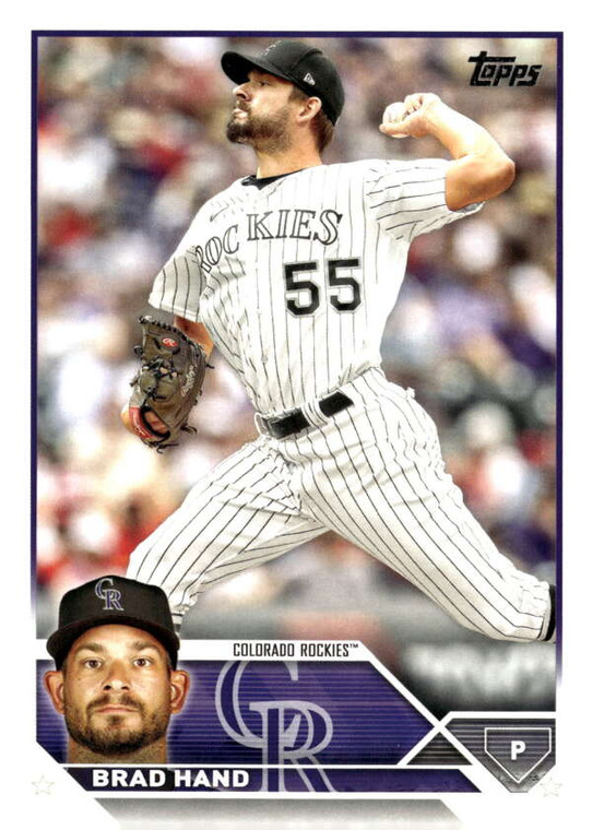 2023 Topps Update Series #US155 Brad Hand NM/MT  Colorado Rockies 