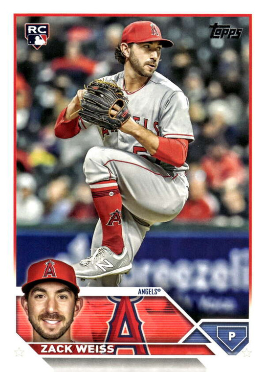2023 Topps Update Series #US196 Zack Weiss NM/MT  RC Rookie Los Angeles Angels 