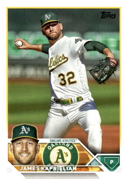 2023 Topps Update Series #US240 James Kaprielian NM/MT  Oakland Athletics 