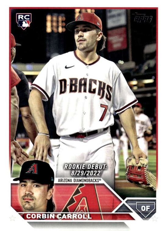 2023 Topps Update Series #US244 Corbin Carroll Rookie Debut NM/MT  Arizona Diamondbacks 