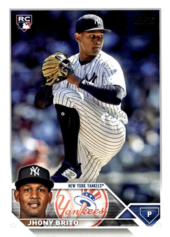 2023 Topps Update Series #US279 Jhony Brito NM/MT  RC Rookie New York Yankees 