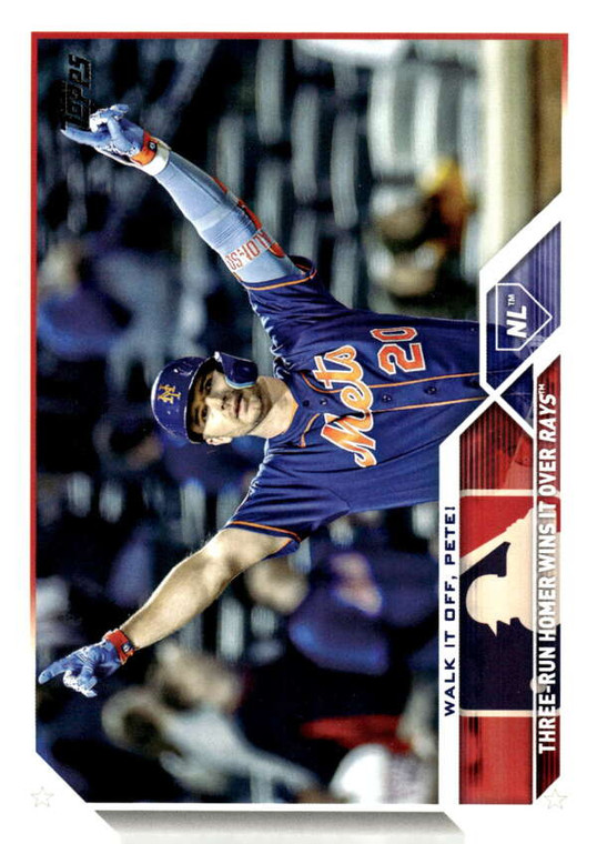 2023 Topps Update Series #US292 Pete Alonso Season Highlight NM/MT  New York Mets 