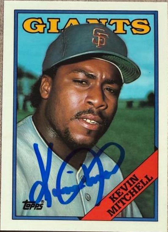 Kevin Mitchell Autographed 1988 Topps Tiffany #497