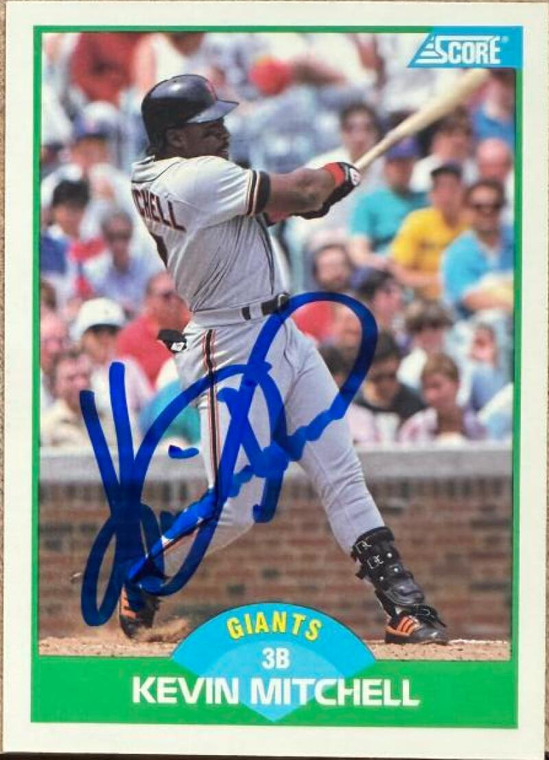 Kevin Mitchell Autographed 1989 Score #39 