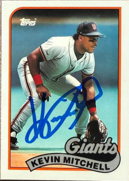 Kevin Mitchell Autographed 1989 Topps Tiffany #189
