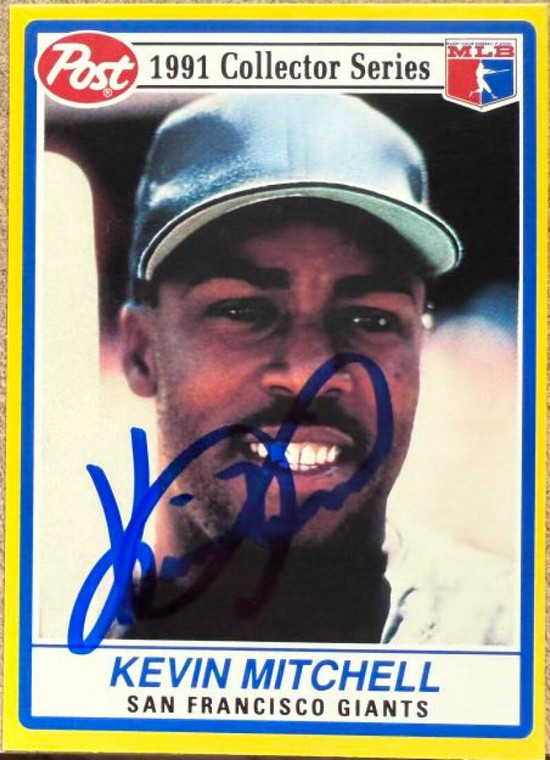 Kevin Mitchell Autographed 1991 Post #24 