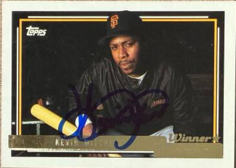 Kevin Mitchell Autographed 1992 Topps - Gold Winner #180