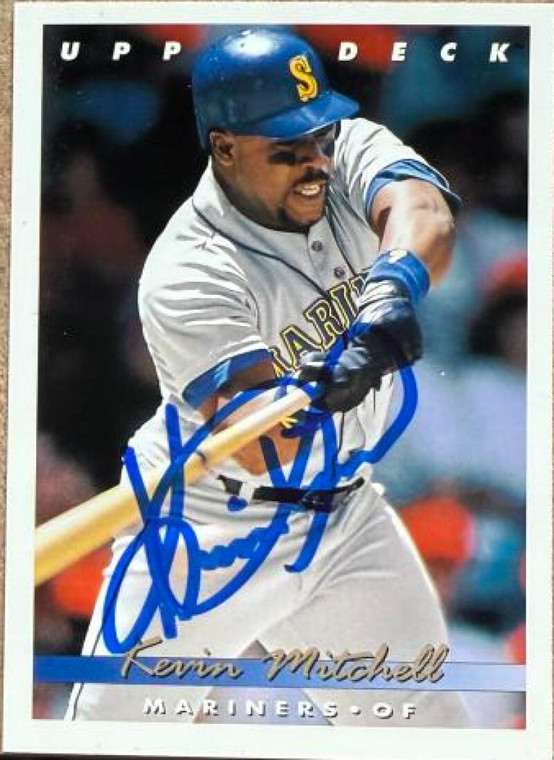 Kevin Mitchell Autographed 1993 Upper Deck #213