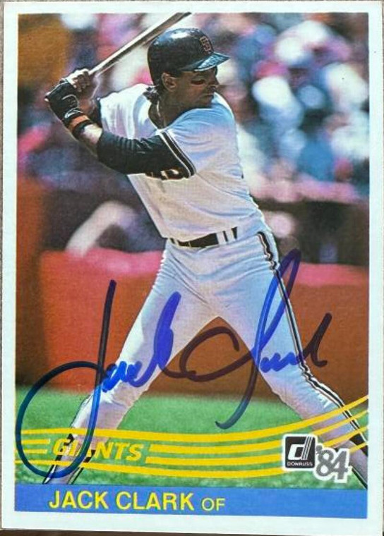 Jack Clark Autographed 1984 Donruss #65