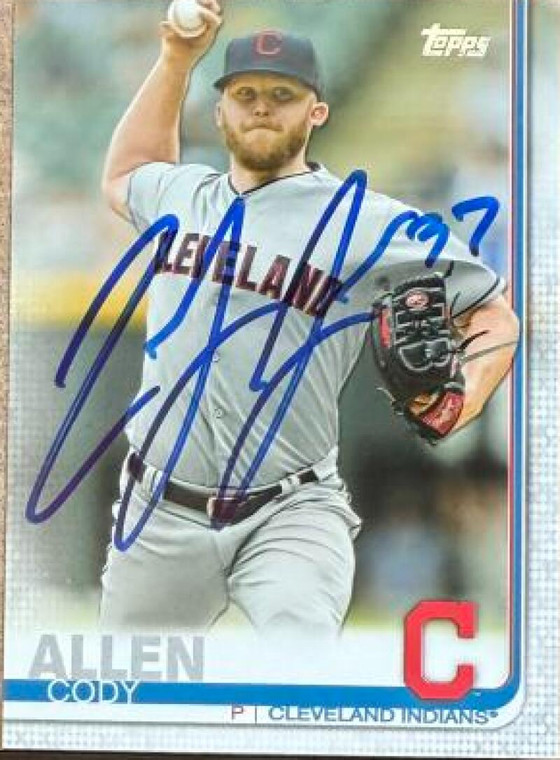 Cody Allen Autographed 2019 Topps #256