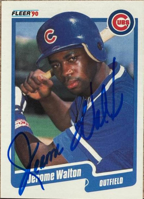 Jerome Walton Autographed 1990 Fleer #44