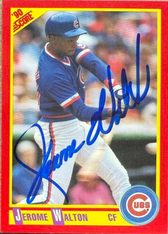 Jerome Walton Autographed 1990 Score #229