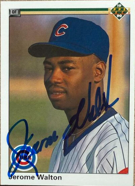 Jerome Walton Autographed 1990 Upper Deck #345