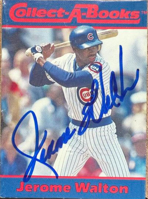 Jerome Walton Autographed 1990 Collect-A-Books #15 
