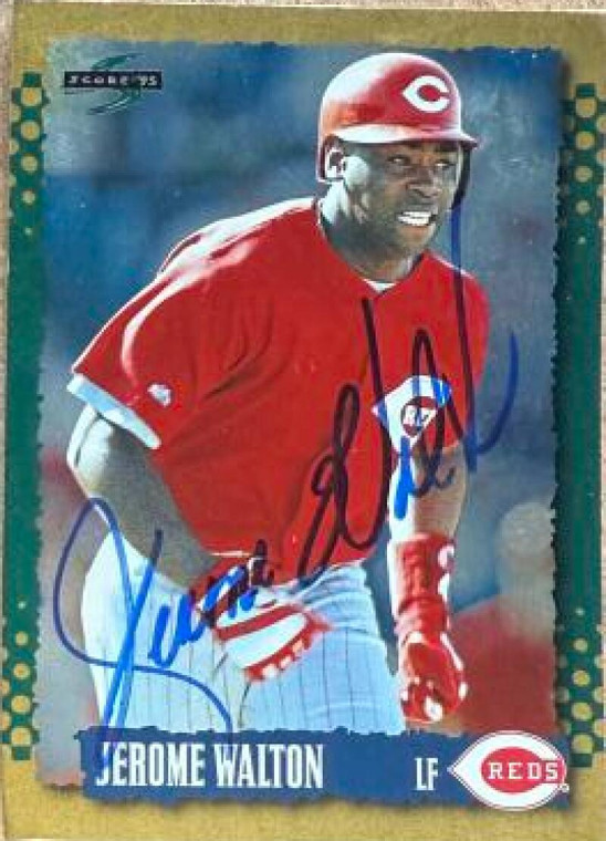 Jerome Walton Autographed 1995 Score Gold Rush #207