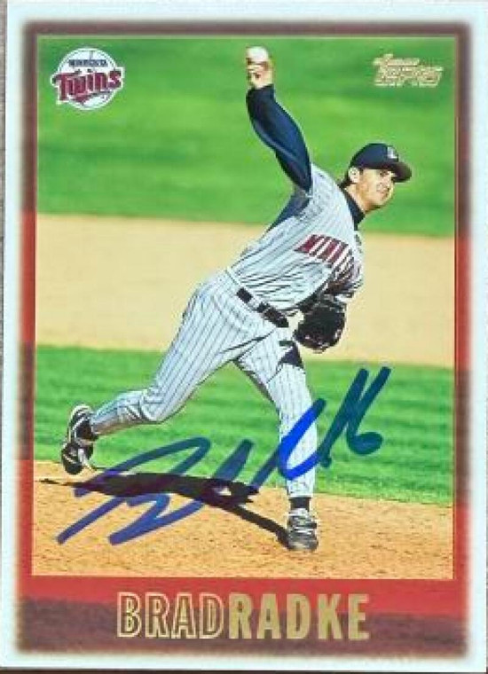 Brad Radke Autographed 1997 Topps #257