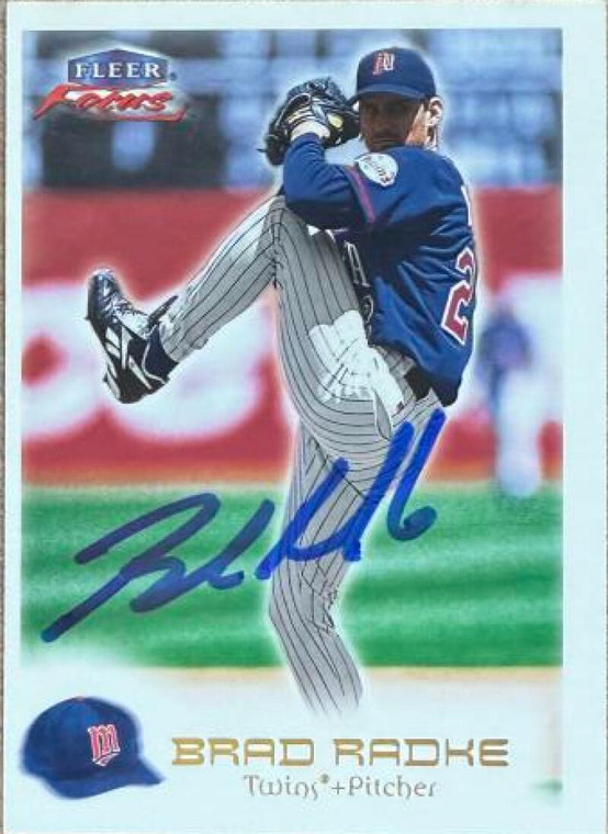 Brad Radke Autographed 2000 Fleer Focus #59