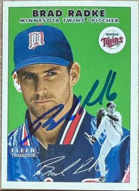 Brad Radke Autographed 2000 Fleer Tradition #135 