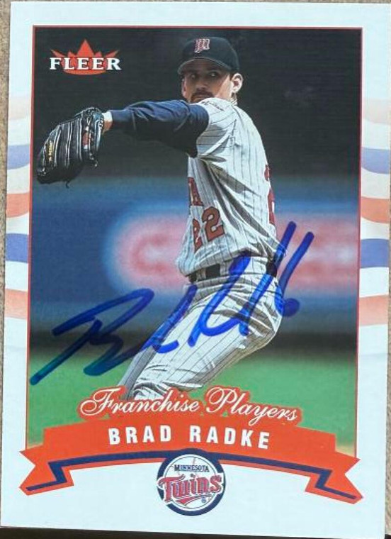 Brad Radke Autographed 2002 Fleer #17