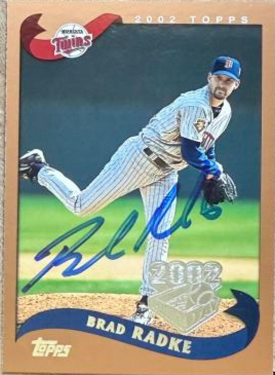 Brad Radke Autographed 2002 Topps Opening Day #27