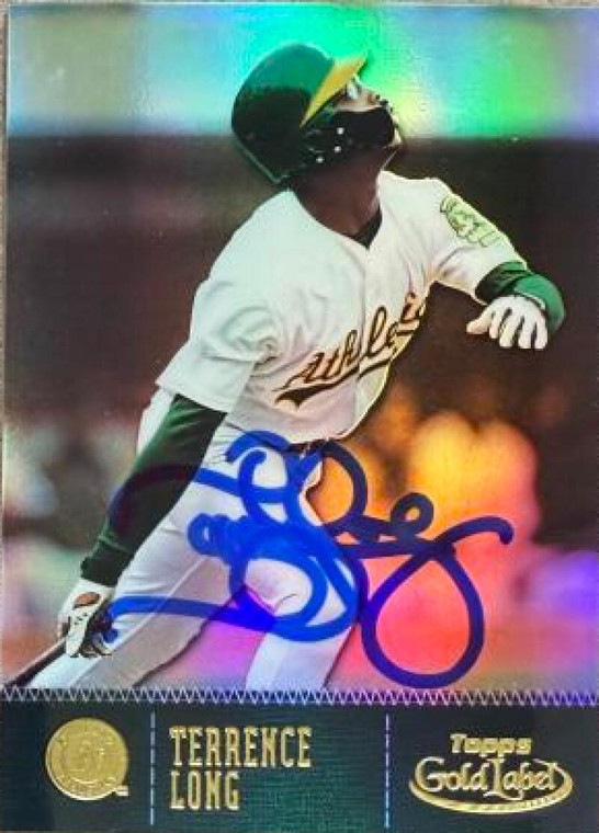 Terrence Long Autographed 2001 Topps Gold Label #101 Class 1 