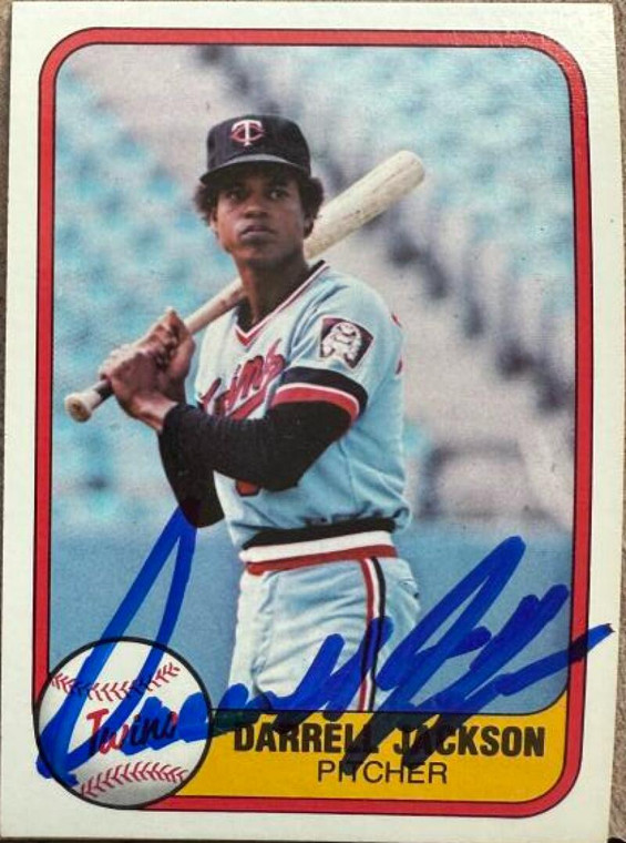 Darrell Jackson Autographed 1981 Fleer #567
