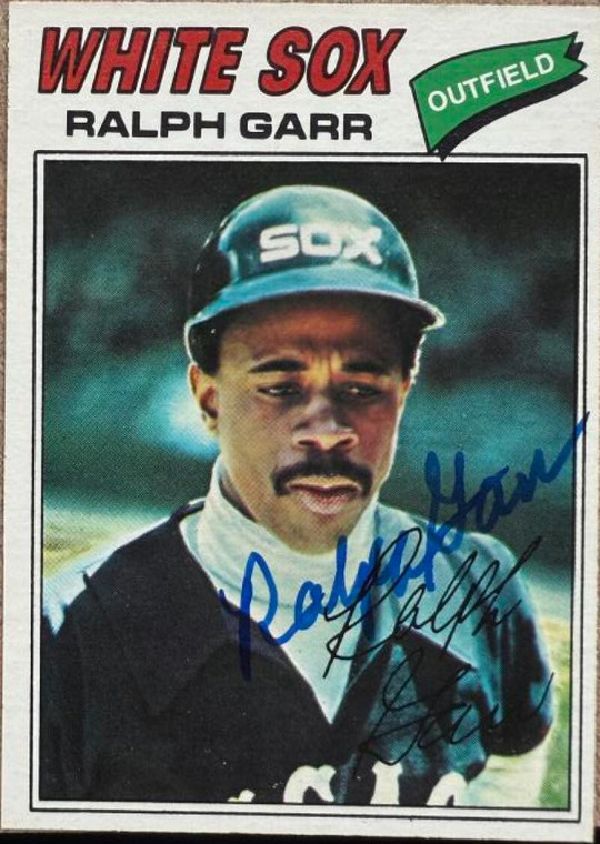 Ralph Garr Autographed 1977 O-Pee-Chee #77