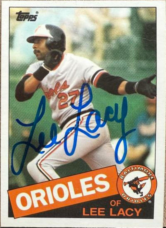 Lee Lacy Autographed 1985 Topps Traded #70T 