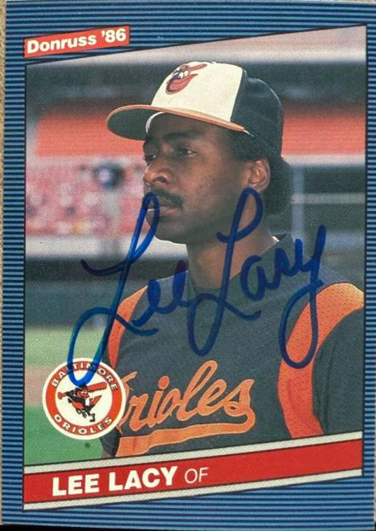 Lee Lacy Autographed 1986 Donruss #228