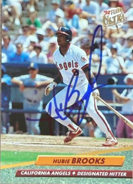 Hubie Brooks Autographed 1992 Fleer Ultra #322