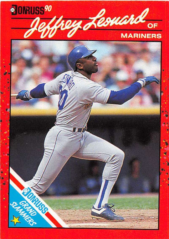 1990 Donruss Grand Slammers #2 Jeffrey Leonard NM-MT Seattle Mariners 