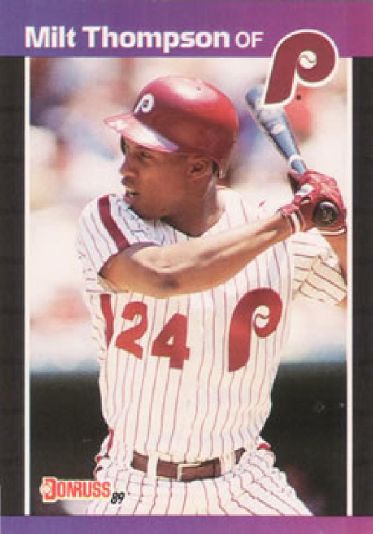 1989 Donruss #313 Milt Thompson NM-MT Philadelphia Phillies 