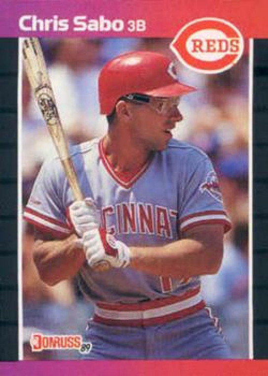 1989 Donruss #317 Chris Sabo NM-MT RC Rookie Cincinnati Reds 