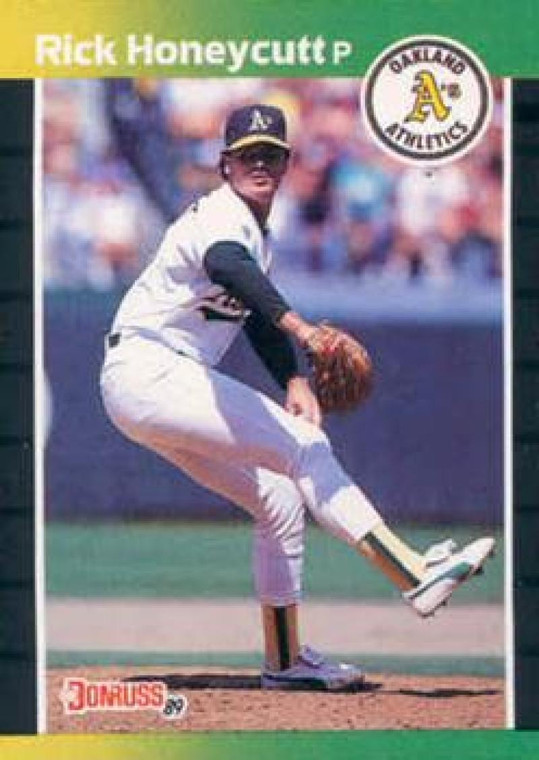 1989 Donruss #328 Rick Honeycutt NM-MT Oakland Athletics 