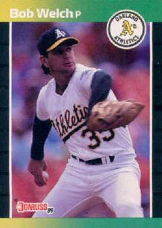 1989 Donruss #332 Bob Welch NM-MT Oakland Athletics 