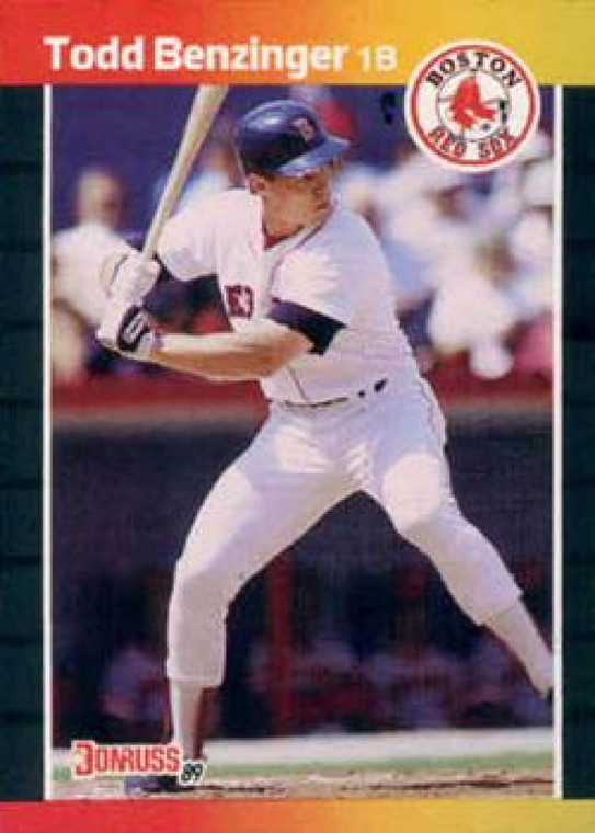 1989 Donruss #358 Todd Benzinger NM-MT Boston Red Sox 