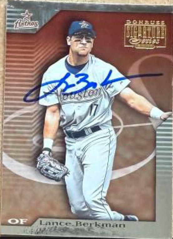 Lance Berkman Autographed 2001 Donruss Signature #57 