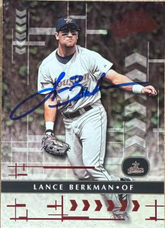 Lance Berkman Autographed 2001 Playoff Absolute Memorabilia #74  