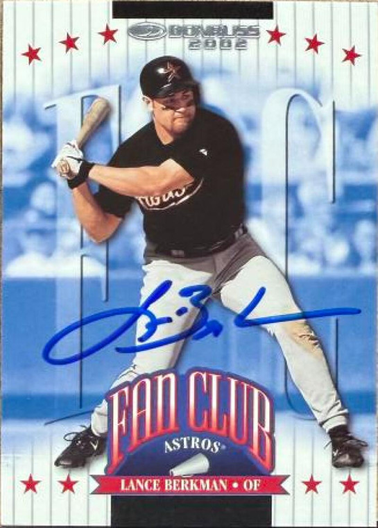 Lance Berkman Autographed 2002 Donruss #210