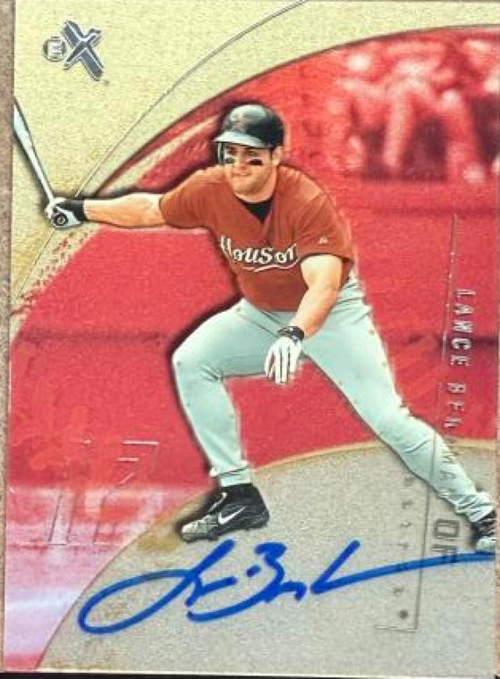 Lance Berkman Autographed 2002 Fleer E-X #24  
