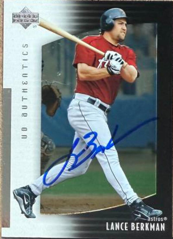 Lance Berkman Autographed 2003 UD Authentics #36  