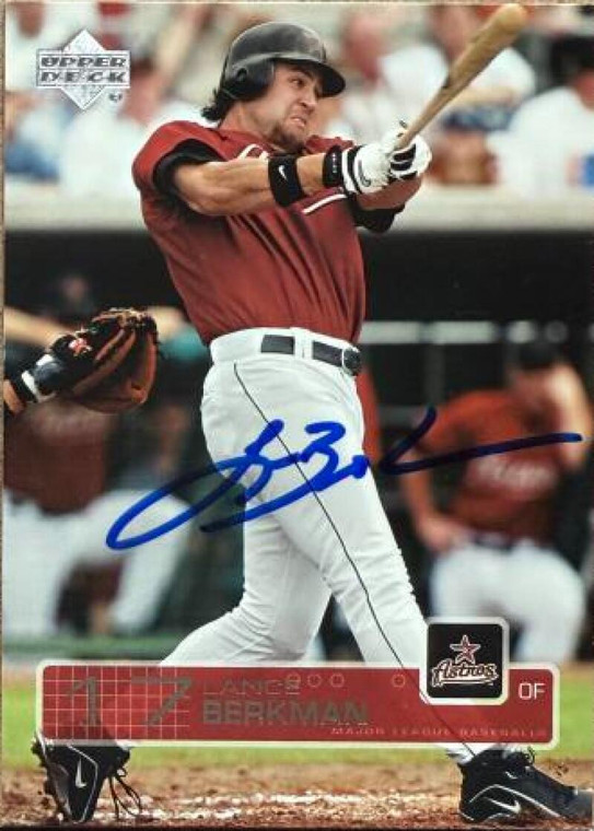 Lance Berkman Autographed 2003 Upper Deck #376 