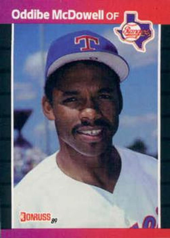 1989 Donruss #378 Oddibe McDowell NM-MT Texas Rangers 