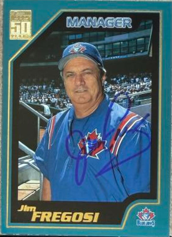 Jim Fregosi Autographed 2001 Topps #345 Toronto Blue Jays Card 
