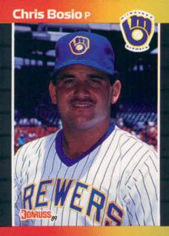 1989 Donruss #412 Chris Bosio NM-MT Milwaukee Brewers 