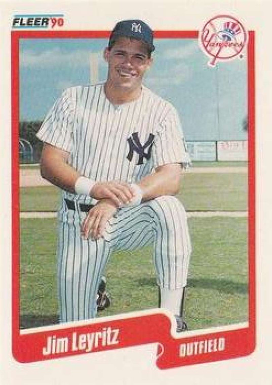 1990 Fleer Update #U-112 Jim Leyritz NM-MT  RC Rookie New York Yankees 