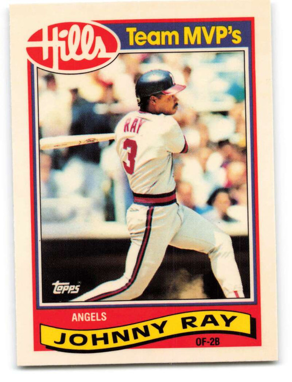 1989 Topps Hills Team MVP's #24 Johnny Ray NM-MT  California Angels 