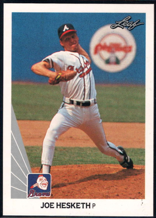 1990 Leaf #507 Joe Hesketh VG Atlanta Braves 